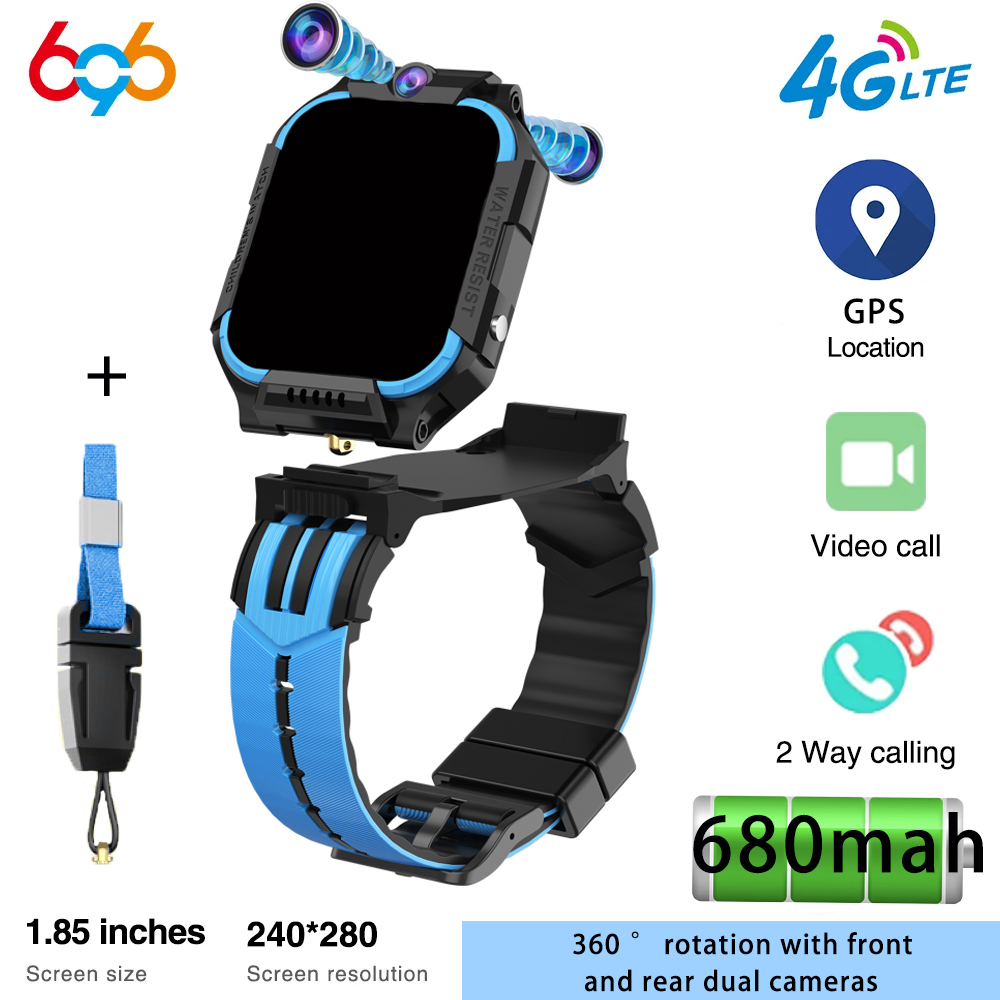 4G SIM カード子供用スマートウォッチビデオ通話カメラ  - Smartwatch Watches For Kid Boy With Gps のレビューと価格