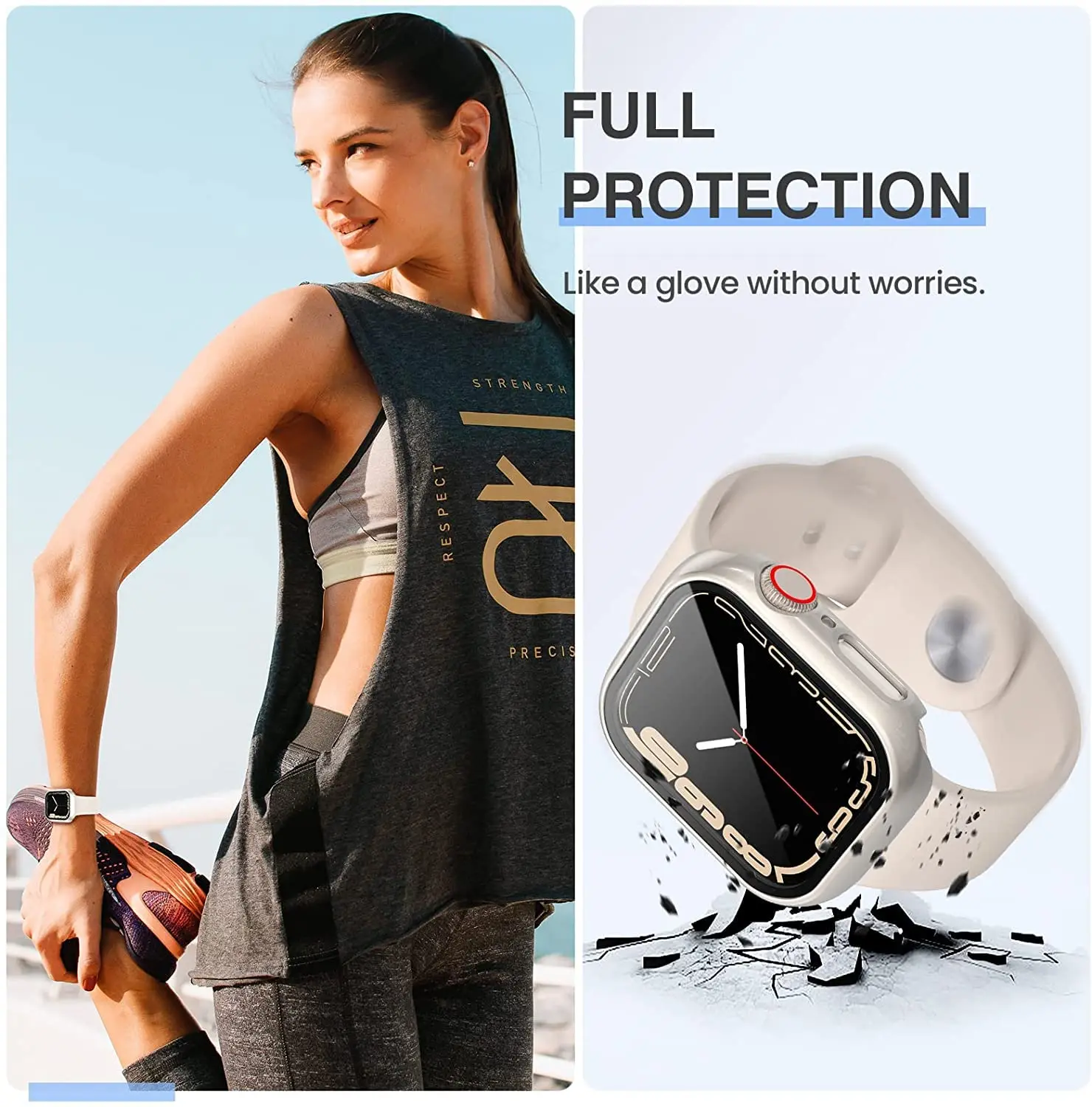 Apple Watch用強化ガラスカバー3枚パック、スクリー - Apple Watch Band のレビューと価格