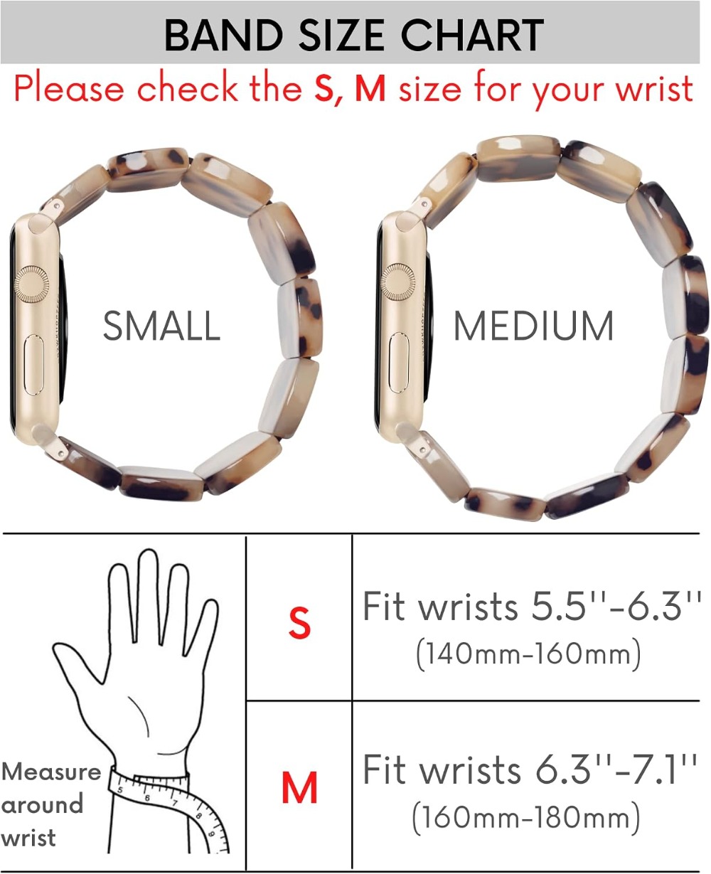 Heesch Tortoise 伸縮性のある時計バンド Ap - Apple Watch Band のレビューと価格