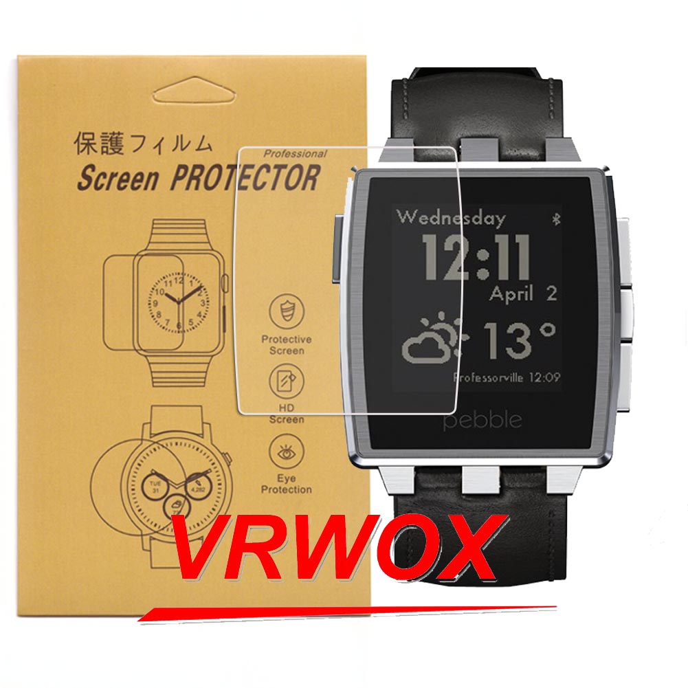 3個のスクリーンプロテクターのための鋼小石2腕時計クリアtp - Smartwatch Pebble Watches のレビューと価格