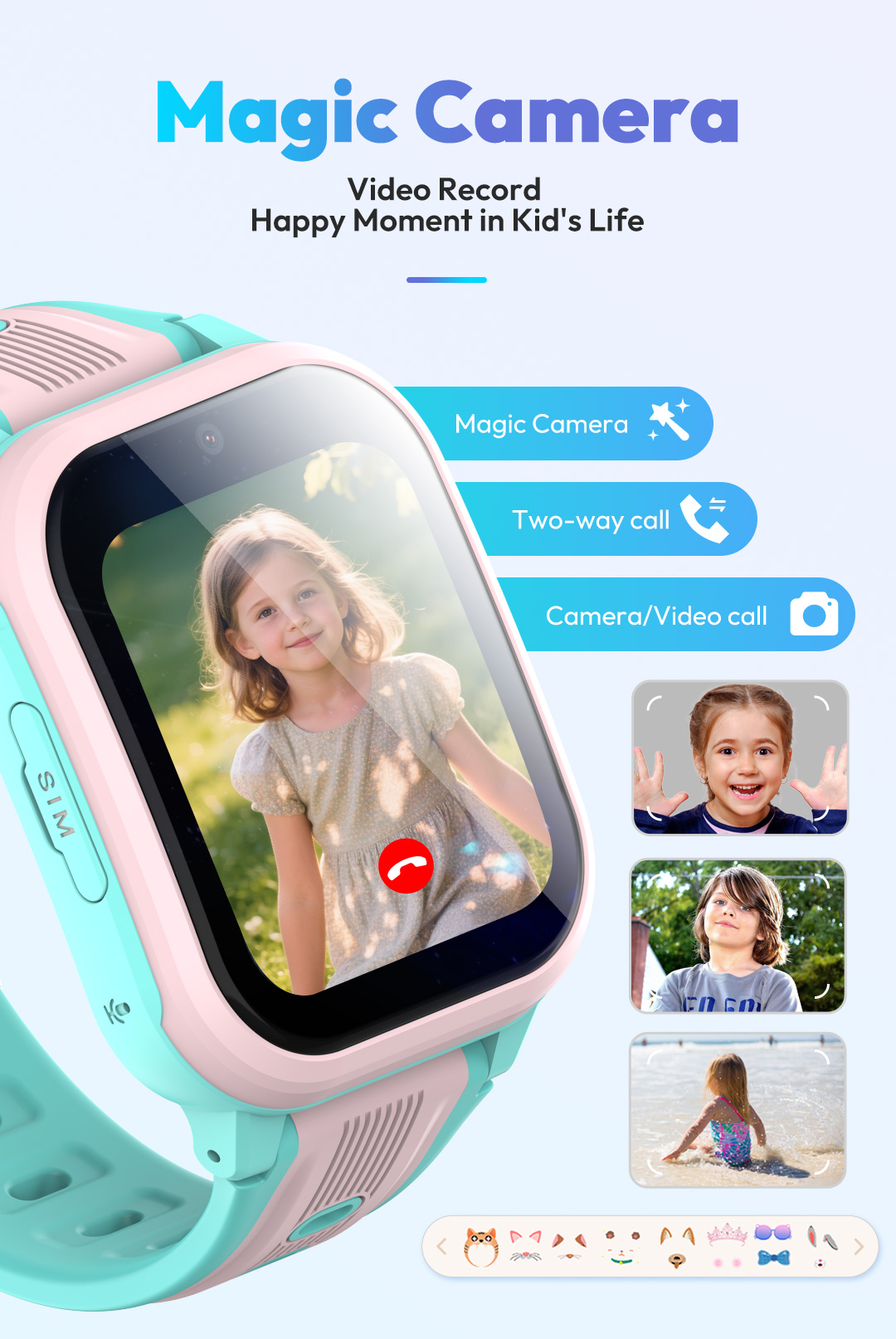 KT41スマートウォッチ - 4G対応子供用腕時計 - 高解 - Smartwatch Watches Gift For Boys With Gps のレビューと価格