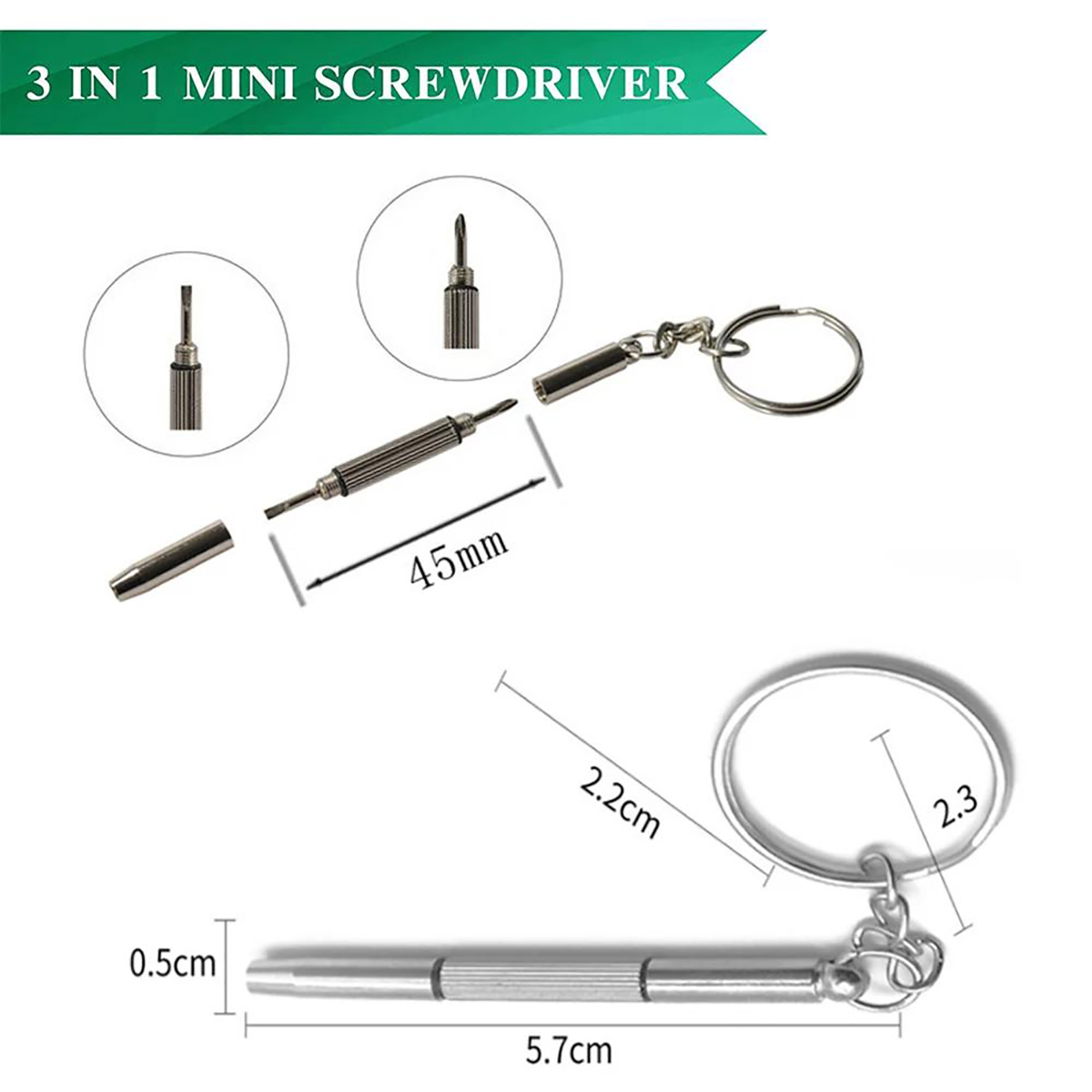 1/2/10 個ミニ 3 in1 ドライバー眼鏡光学眼鏡ポー - Watch Tool Repair Kit のレビューと価格