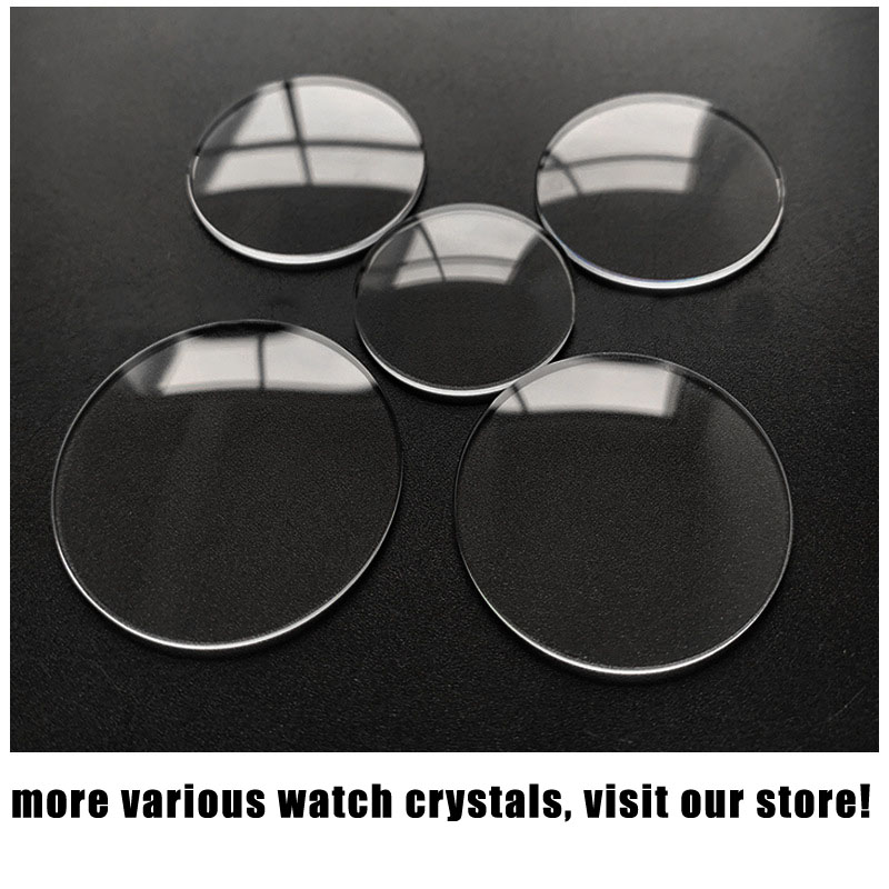 1 ミリメートル厚ラウンドシングルドーム凸面ミネラル時計クリ - Watch Crystal Replacement のレビューと価格