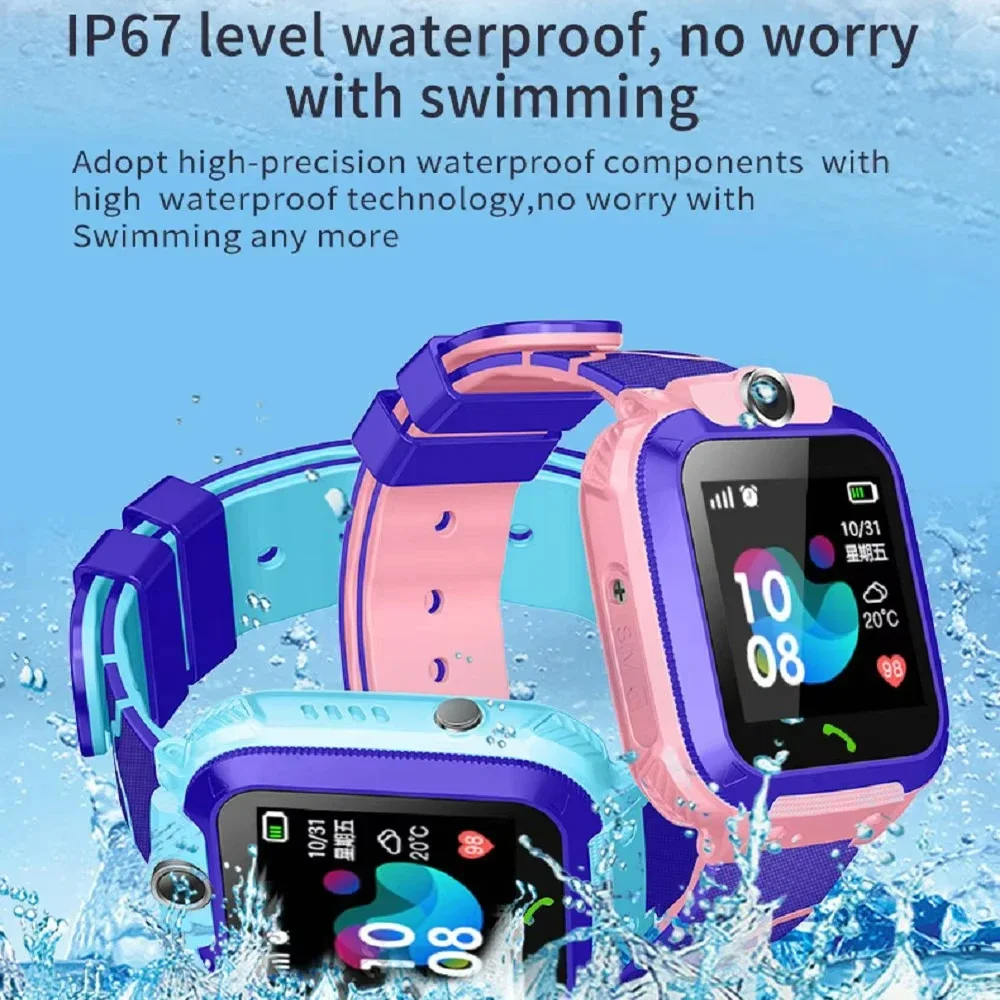 XIAOMI Q12 子供のスマートウォッチ子供防水 SOS - Smartwatch Watches Gift For Boys With Gps のレビューと価格