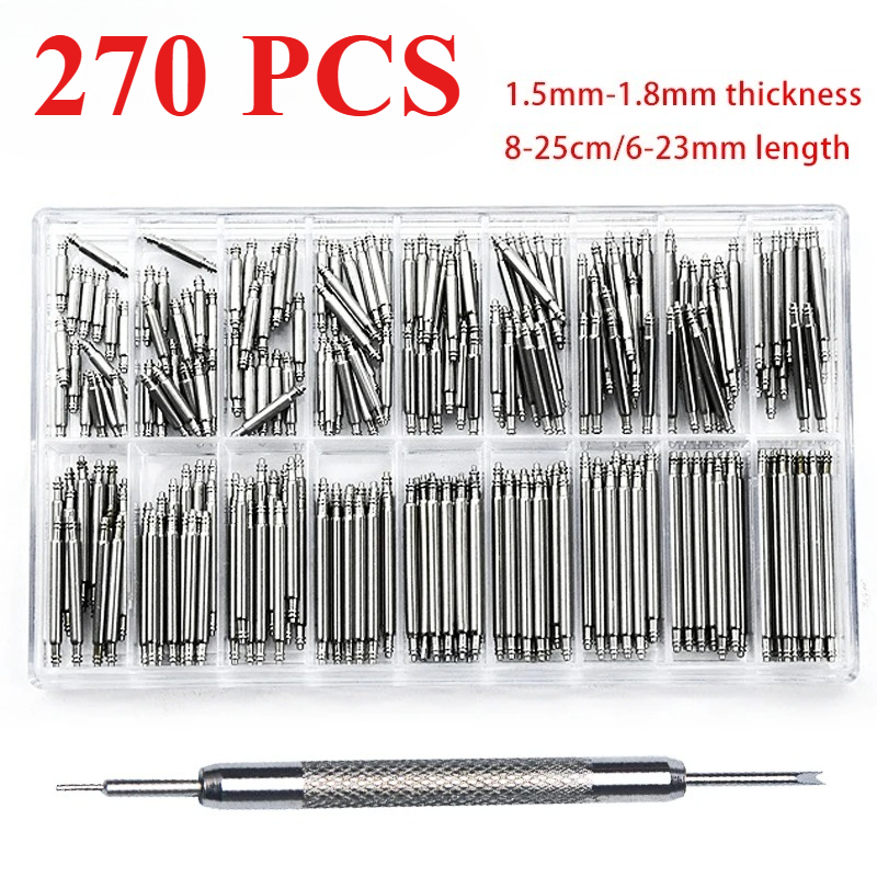 270個/セット ステンレススチール製スプリングバー 直径1 - Spring Bar Tool のレビューと価格