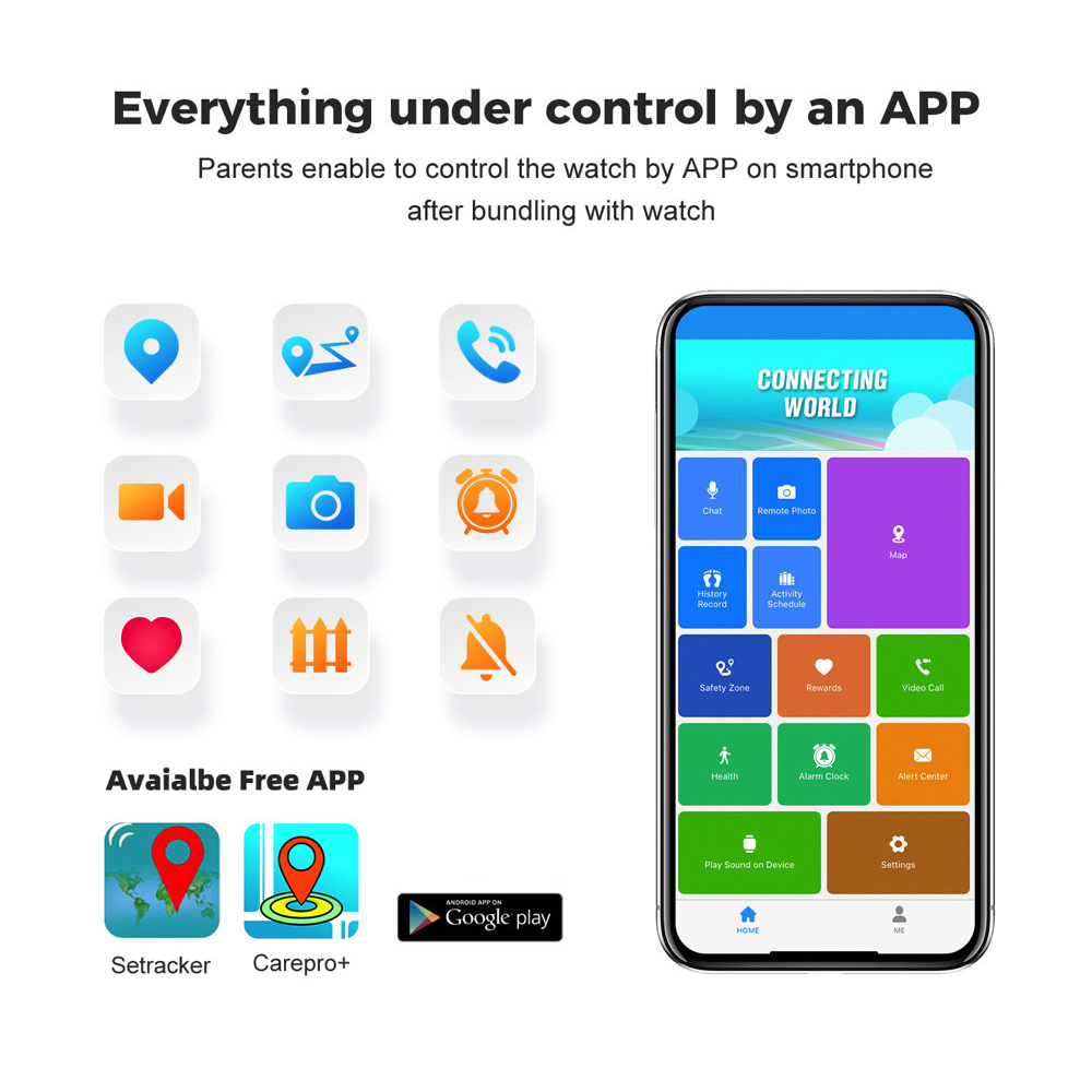 子供のための防水スマートウォッチ,HDカメラ,音声通話,so - Smartwatch Watches For Kid Boy With Gps のレビューと価格