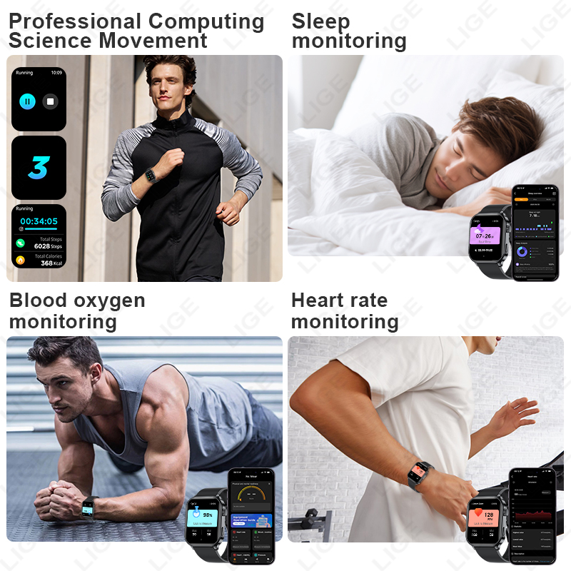 LIGE オリジナルブランドスマートウォッチ Bluetoo - Smartwatch Branded Watches For Women のレビューと価格